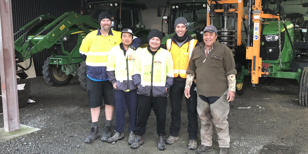 Tractor Drivers At Grapeworx Marlborough Ltd In Blenheim NZ